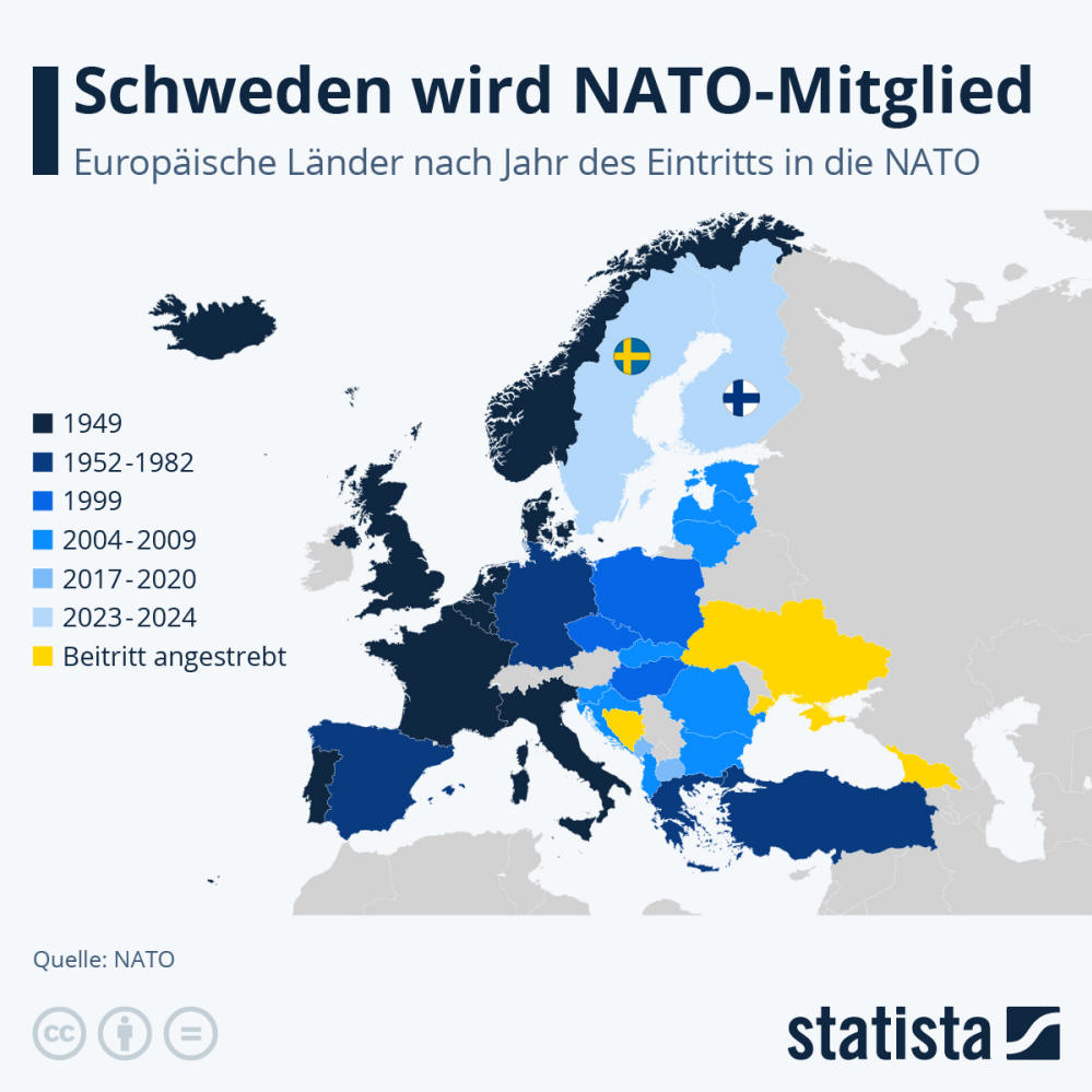 Infografik: Welche Länder sind in der NATO? | Statista